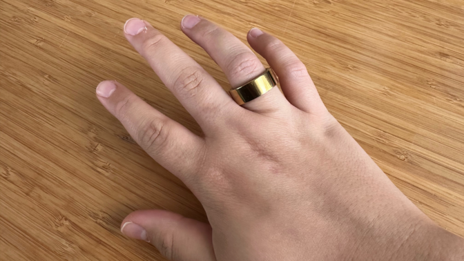 A handle wearing an Ultrahuman Ring Air