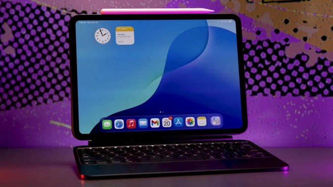 An iPad Pro with M5 chip