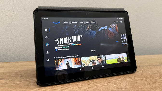 An Amazon Fire HD 8 tablet